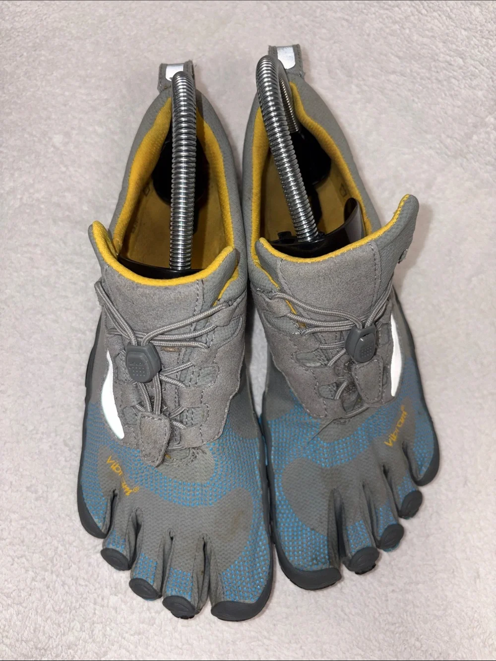 Vibram Fivefingers Womens Bikila LS Barefoot Running Gray Blue Size 8 eur 40